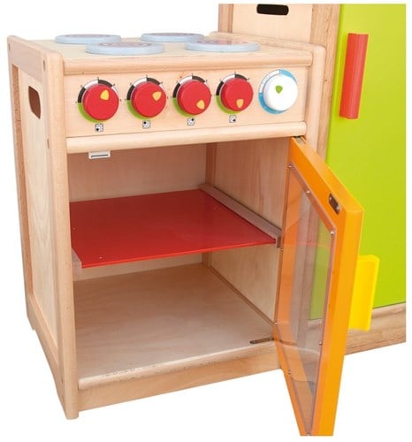 Andreu Toys Holz Spielzeug Herd - pädagogisches Küchen Spielzeug-2