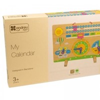 Andreu Toys Lernkalender - Lernuhr und Datumsspiel mehrfarbig