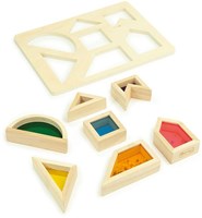 Andreu Toys Puzzle - Transparente Lernpuzzle aus Karton