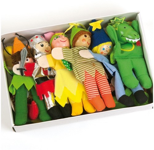 Andreu Toys Fingerpuppen Spielzeugset - 12 Charaktere - Lernspielzeug-2