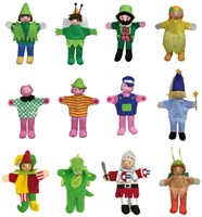 Andreu Toys Fingerpuppen Spielzeugset - 12 Charaktere - Lernspielzeug