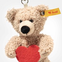 Steiff Plüsch Teddybär Anhänger Fynn - Love, beige, 12 cm Schlüsselanhänger-3