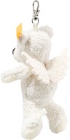 Steiff Plüsch Teddybär Schlüsselanhänger Lotte Schutzengel weiß 12 cm-2