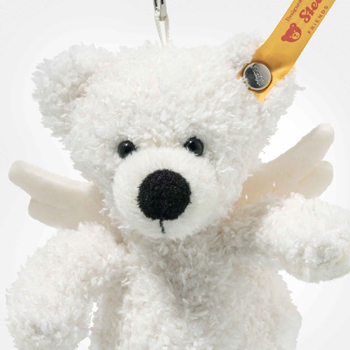 Steiff Plüsch Teddybär Schlüsselanhänger Lotte Schutzengel weiß 12 cm-3
