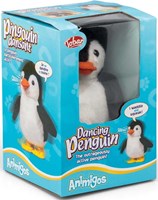 Tobar Plüsch tanzender Pinguin Kuscheltier mit Sound 16 cm weiß schwarz
