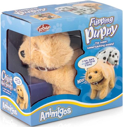 Tobar Hund Kuscheltier Flipping Puppy Labrador interaktives Spielzeug