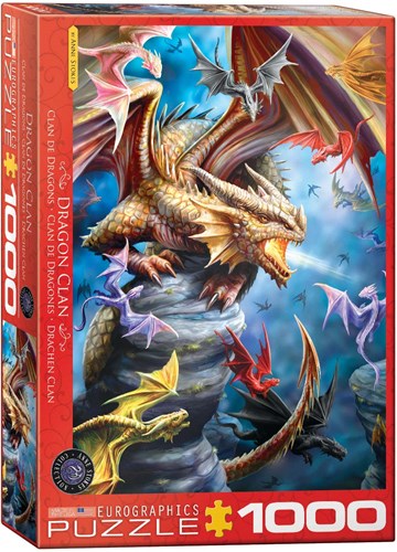 Eurographics puzzle Anne Stokes - Drachen Clan - 1000 Teile-2
