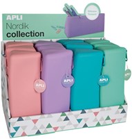 APLI Kids Federmäppchen Silikon Dreieck Nordic wasserdicht flexibel