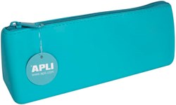 APLI Kids Federmäppchen Silikon Soft Nordic blau wasserdicht flexibel
