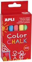 APLI Kids Kreide Set - Tafelkreide - 10 Farben - staubfrei