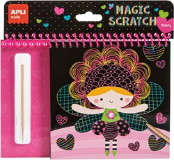APLI Kids APLI - Feen-Kratz-Malbuch (8 Blatt)