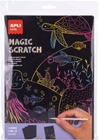 APLI Kids APLI - Magic Scratch Pad (10 Karten, 5 Stifte)