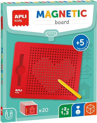 APLI Kids magnetische Lernspieltafel mit Stift - kreatives Spielzeug