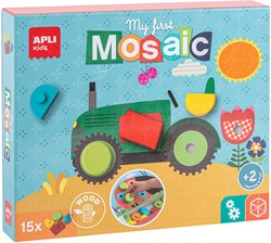 APLI Kids APLI – Mein erstes Holzmosaik (5 Karten, 15 Holzformen