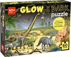 APLI Kids Glow in the Dark Puzzle Dinosaurier 60 Teile Karton