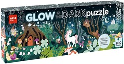 APLI Kids Puzzle Glow in the Dark magischer Wald 200 Teile Karton