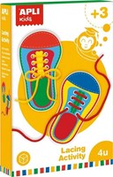 APLI Kids lernen Schuhe binden - pädagogisches Spielzeug mit Schuhkarten