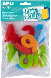 APLI Kids Schwammstempel Zahlen Lernspielzeug 10 Stück