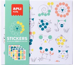 APLI Kids APLI - Tier-Stickerbox (mit 8 Karten und Beispiel)