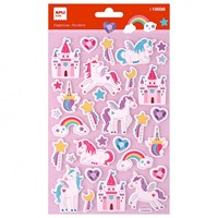 APLI Kids Sticker Einhorn 32 Stück - Bastelsticker Unicorn