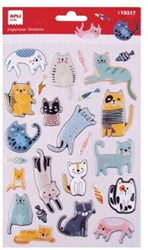 APLI Kids Sticker Katzen Meow! 25 Stück Scrapbooking Kreativ