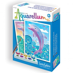 Sentosphère Aquarell Malset Mini Delfine kreatives Bastelset