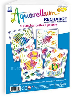 Sentosphère Malen Nachfüllpack Aquarium 18x25 cm kreativ