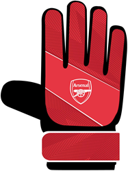 Team Merchandise Arsenal Torwarthandschuhe Jugend Fußball rot Größe 7