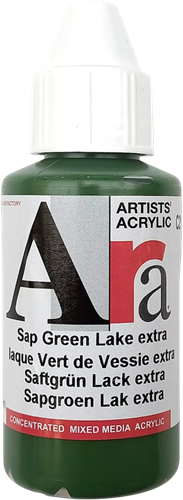Ara Acrylfarbe grüne Farbe Sap Green Lake Extra 100 ml Künstlerfarbe