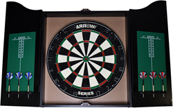 Arrow180 Dartscheiben Schrankset Bristle Dartboard mit Stahldarts