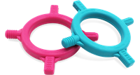 ARK Therapeutic Beißspielzeug Baby Tetra-Bite Kunststoff Multicolor Kauwtool voor baby's en peuters om de mondmotoriek en sensorische ontwikkeling te stimuleren.-2