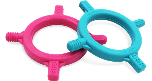 ARK Therapeutic Beißspielzeug Baby Tetra-Bite Kunststoff Multicolor Kauwtool voor baby's en peuters om de mondmotoriek en sensorische ontwikkeling te stimuleren.-2
