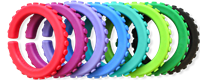 Ark Therapeutics Kau-Armband sensorisches Spielzeug groß XT teal Getextureerde kauwarmband om te draaien om de pols, alternatief voor kauwen op mouwen, voor kinderen en volwassenen.-2
