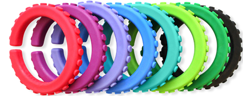 ARK Therapeutic Kauarmband sensorisches Spielzeug blau XXT extra fest Getextureerde kauwarmband om te draaien om de pols, alternatief voor kauwen op mouwen, voor kinderen en volwassenen.-2