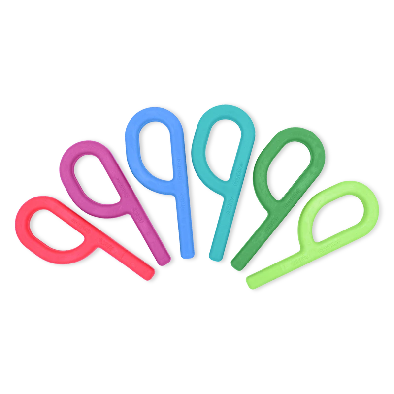 Ark Therapeutics Beißspielzeug Grabber Original magenta sensorisches Kauwerkzeug Klassieke P-vormige handkauwtool, ontwikkeld door een logopedist, voor kauwoefening en zelfregulatie.-2