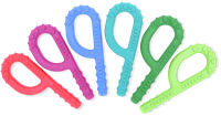 ARK Therapeutic sensorisches Kauspielzeug Textured Grabber magenta Standard Grabber-kauwtool met 3 texturen, ook geschikt voor eettherapie en sensorische opbouw.-2
