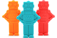 Ark Therapeutics Roboter Beißspielzeug MEGA RoboChew Kauspielzeug türkis Extra grote, robotvormige kauwtool met meer volume voor stevige kauwers.-2