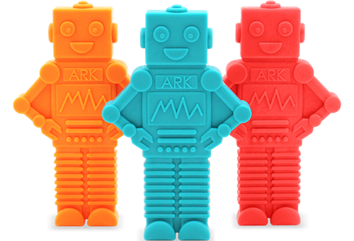 Ark Therapeutics Roboter Beißspielzeug MEGA RoboChew Kauspielzeug türkis Extra grote, robotvormige kauwtool met meer volume voor stevige kauwers.-2