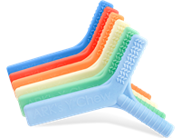 Ark Therapeutics Kauspielzeug Y-Chew Orange XXT - sensorisches Spielzeug Kauwtool met 3 verschillende texturen, in 3 hardheden, voor intensief kauwen en sensorische behoeften.-2