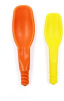 ARK Therapeutic Löffelaufsatz Spielzeug Z-Vibe rot Kunststoff Getextureerde therapielepel als opzetstuk voor de Z-Vibe, voor sensorische lepelvoeding.-3