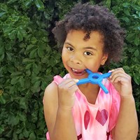 ARK Therapeutic Kau-Spielzeug sensorisches Fidget XXT Königsblau extra fest Handkauwtool met 4 texturen die ook dienst doet als fidget voor focus en concentratie.-3
