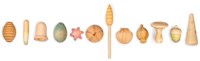 Grapat Holz Spielfiguren Wonders - 12 Naturelemente Spielset