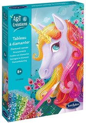 Sentosphère Diamantcanvas Bastelset Einhorn - kreatives Spielzeug