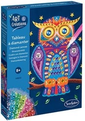 Sentosphère Diamond Painting Bastelset Eule - kreatives Spielzeug