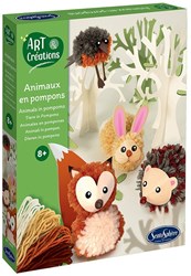 Sentosphère Bastelset Waldtiere Pompons - kreative Tiere selber machen