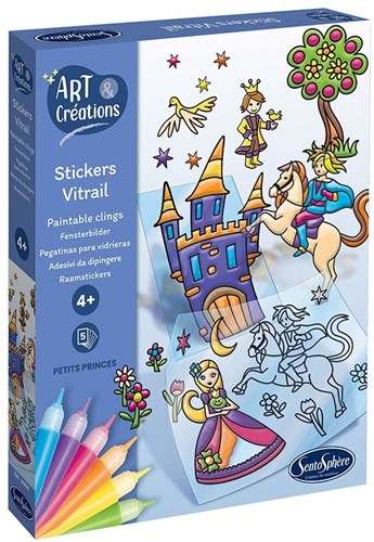 Sentosphère Fenstersticker Bastelset Märchen - kreative Aufkleberset