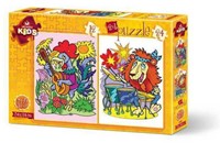 Art Puzzle 2 Puzzles - Musikalische Tiere - 12 Teile