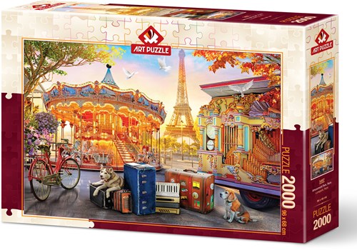Art Puzzle Puzzle Amusement Park, Paris - 2000 Teile Paris-2