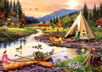 Art Puzzle Puzzle Camping Freunde - 3000 Teile
