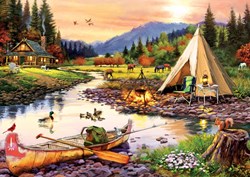 Art Puzzle Puzzle Camping Freunde - 3000 Teile